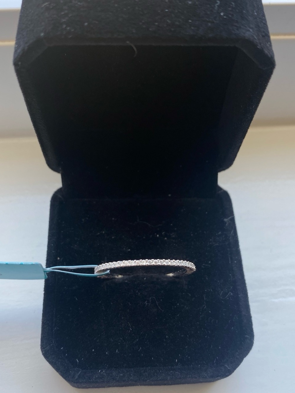 Stackable Moissanite Eternity Band Size 10